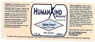 Label - Male Pros Full Image